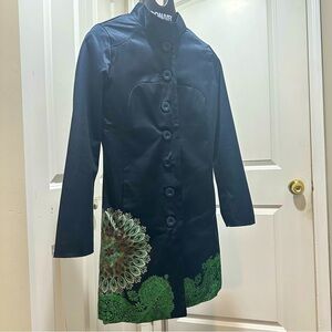 NEW ! DESIGUAL Navy Trench Coat / Fall & Spring Coat